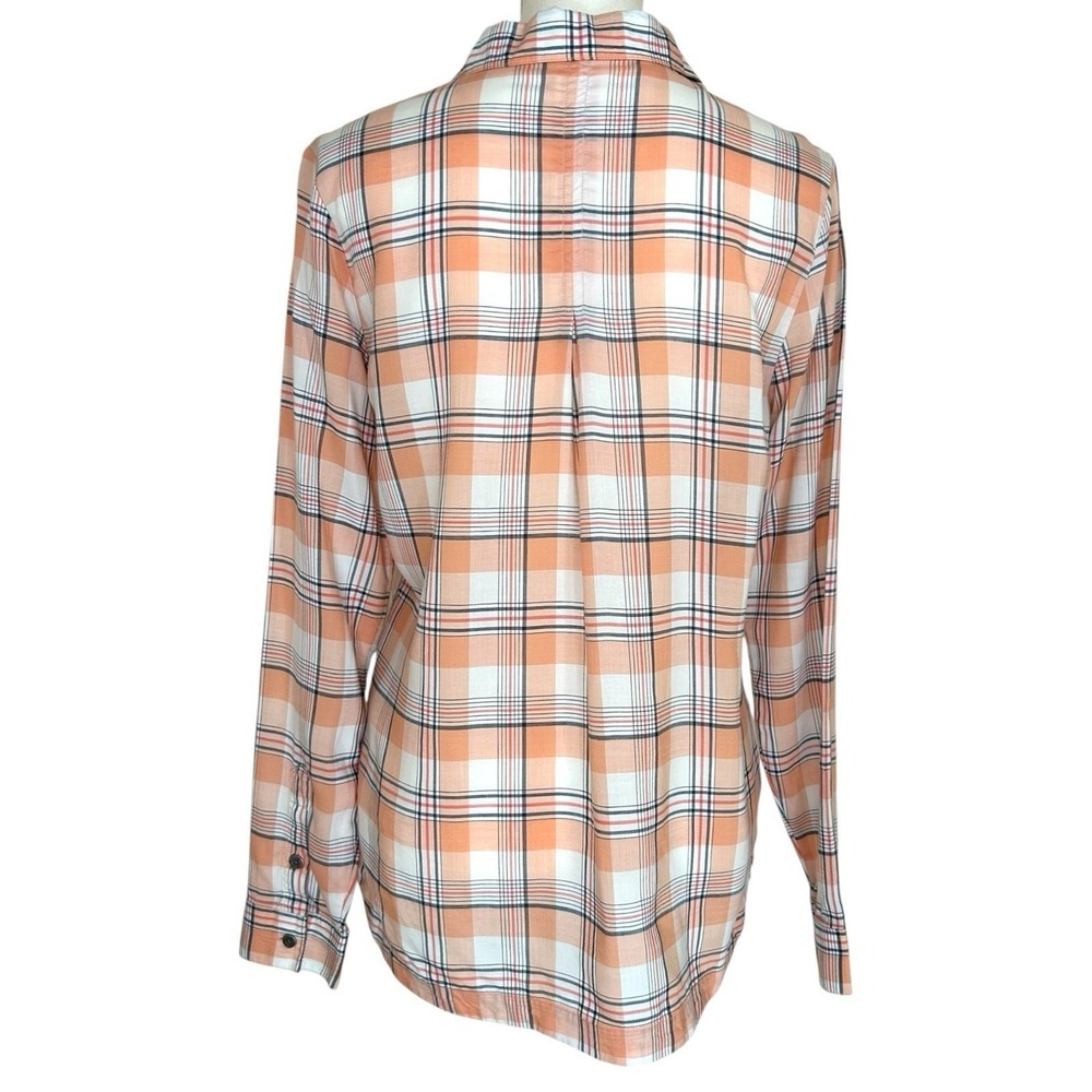 KUHL Women's Hadley Long Sleeve Plaid Button Up Shirt Small Pink Salmon 8049 - Picture 7 of 14